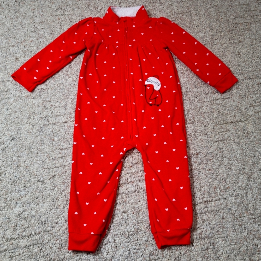 Carters cute little snow bird fleece outfit. Size 24M